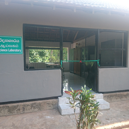 RENOVATION AND FURNISHING SCIENCE LABORATORY AND BUILDING NEW TOILETS AT MAWATHGAMA KANISHTA VIDYALAYA -HOMAGAMA